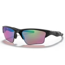 Oakley 1/2 Jacket 2.0 XL Polished Black Glasses 62 Degree Prizm Golf