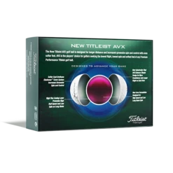 Titleist AVX 2022 Golf Balls - White 8 Titleist AVX 2022 Golf Balls - White -Golf Essentials Shop 2022 AVX Dozen Back White