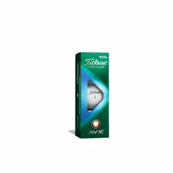 Titleist AVX 2022 Golf Balls - White 9 Titleist AVX 2022 Golf Balls - White -Golf Essentials Shop 2022 AVX Sleeve White right facing
