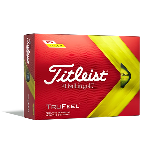 Titleist Trufeel Golf Balls - Yellow 3 Titleist Trufeel Golf Balls - Yellow