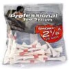 Pro Tees Wooden 2 1/8" Red (25 Pack) Red -Golf Essentials Shop CL3H90101002 L