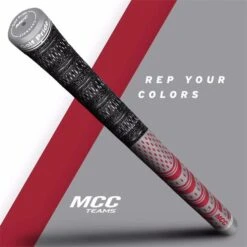 Golf Pride MCC Teams Standard Grip . Grey - Red -Golf Essentials Shop CLU21H28004001 3 L