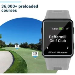 G3 Shotscope GPS Watch Grey -Golf Essentials Shop GAGPSSG3002 5 L