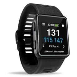 V3 Shotscope GPS Watch Black -Golf Essentials Shop GAGPSSV3001 2 L