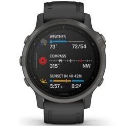 Garmin Fenix 6S Sapphire GPS Watch Carbon Grey -Golf Essentials Shop GARH5111001 3 L