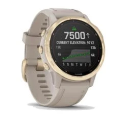 Garmin Fenix 6S Pro Solar GPS Watch Gold - Sand -Golf Essentials Shop GARH5113001 2 L