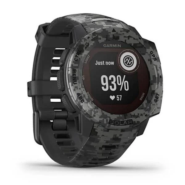 Garmin Instinct Solar Camo Edition Watch Graphite Camo 5 Garmin Instinct Solar Camo Edition Watch Graphite Camo - Image 3