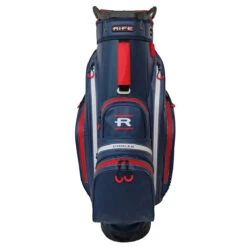 Rife Waterproof Golf Cart Bag - Navy/Red 8 Rife Waterproof Golf Cart Bag - Navy/Red -Golf Essentials Shop Rife Waterproof Cart Bag nvy 3