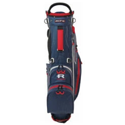 Rife Waterproof Golf Stand Bag - Navy/Red -Golf Essentials Shop Rife Waterproof Stand Bag nvy 3