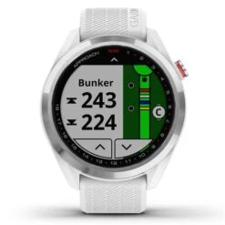 Garmin Approach S42 Watch Steel - White -Golf Essentials Shop S42001 1 L