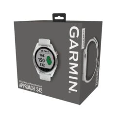 Garmin Approach S42 Watch Steel - White -Golf Essentials Shop S42001 5 L