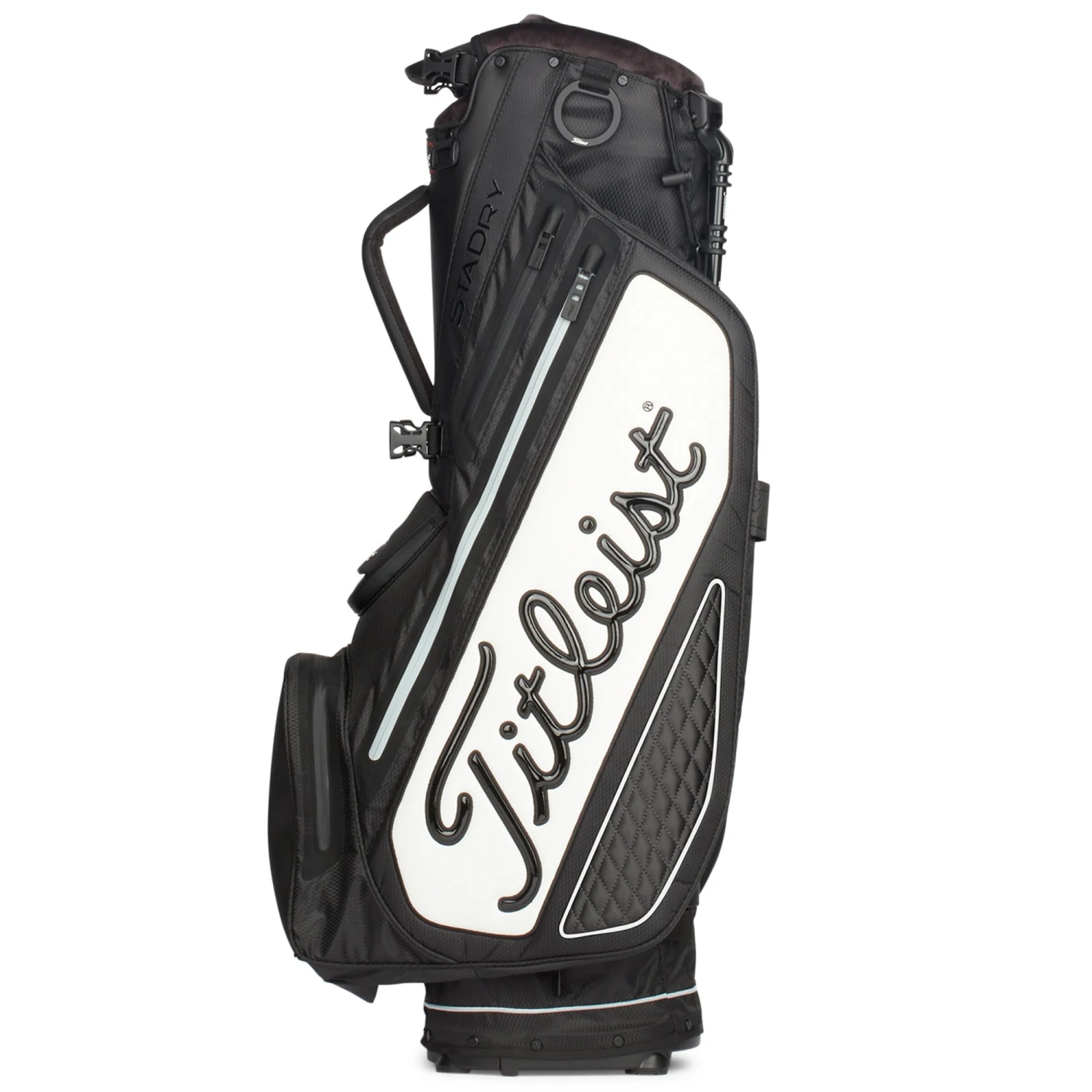 Titleist Tour Series Premium Stadry Stand Golf Bag - Black/White 5 Titleist Tour Series Premium Stadry Stand Golf Bag - Black/White - Image 3