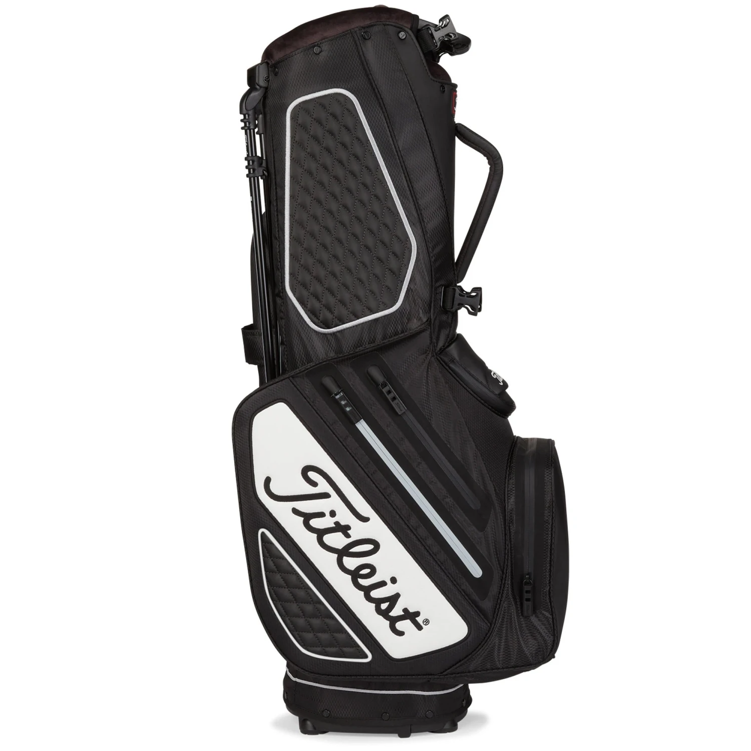 Titleist Tour Series Premium Stadry Stand Golf Bag - Black/White 6 Titleist Tour Series Premium Stadry Stand Golf Bag - Black/White - Image 4