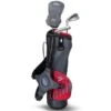 Junior 39" 3 Club Carry Set Left Hand Grey - Red -Golf Essentials Shop US20C1001003 L