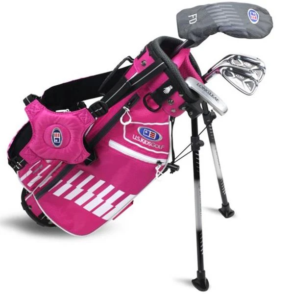 Junior 42" 4 Club Stand Set Left Hand Pink - White 3 Junior 42" 4 Club Stand Set Left Hand Pink - White