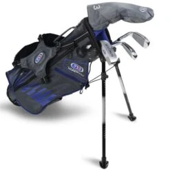Junior 45" 4 Club Stand Set Right Hand Grey - Blue