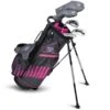 Junior 51" 5 Club Stand Set Left Hand Black - Pink -Golf Essentials Shop US20C1005004 L