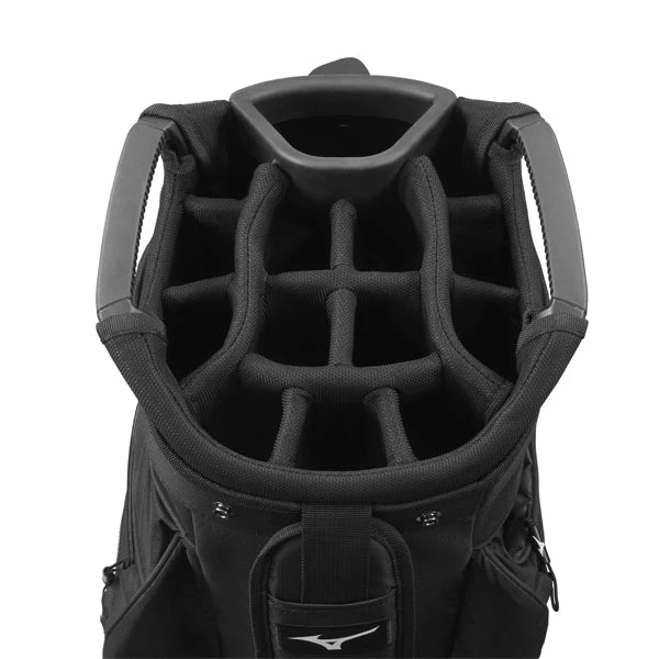 Mizuno BR-D4 Golf Cart Bag - Black/Black 4 Mizuno BR-D4 Golf Cart Bag - Black/Black - Image 2