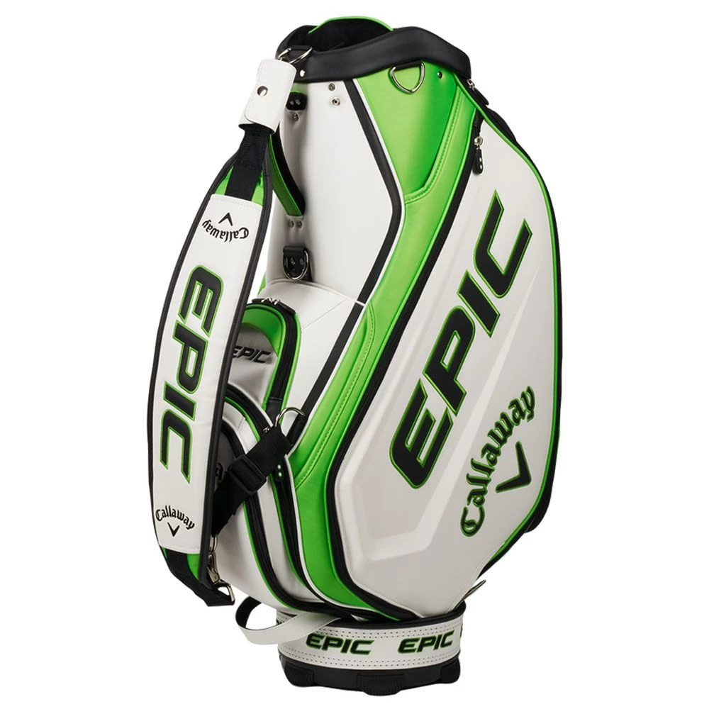 Callaway Epic 2021 Tour Staff Golf Bag - White/Green 3 Callaway Epic 2021 Tour Staff Golf Bag - White/Green