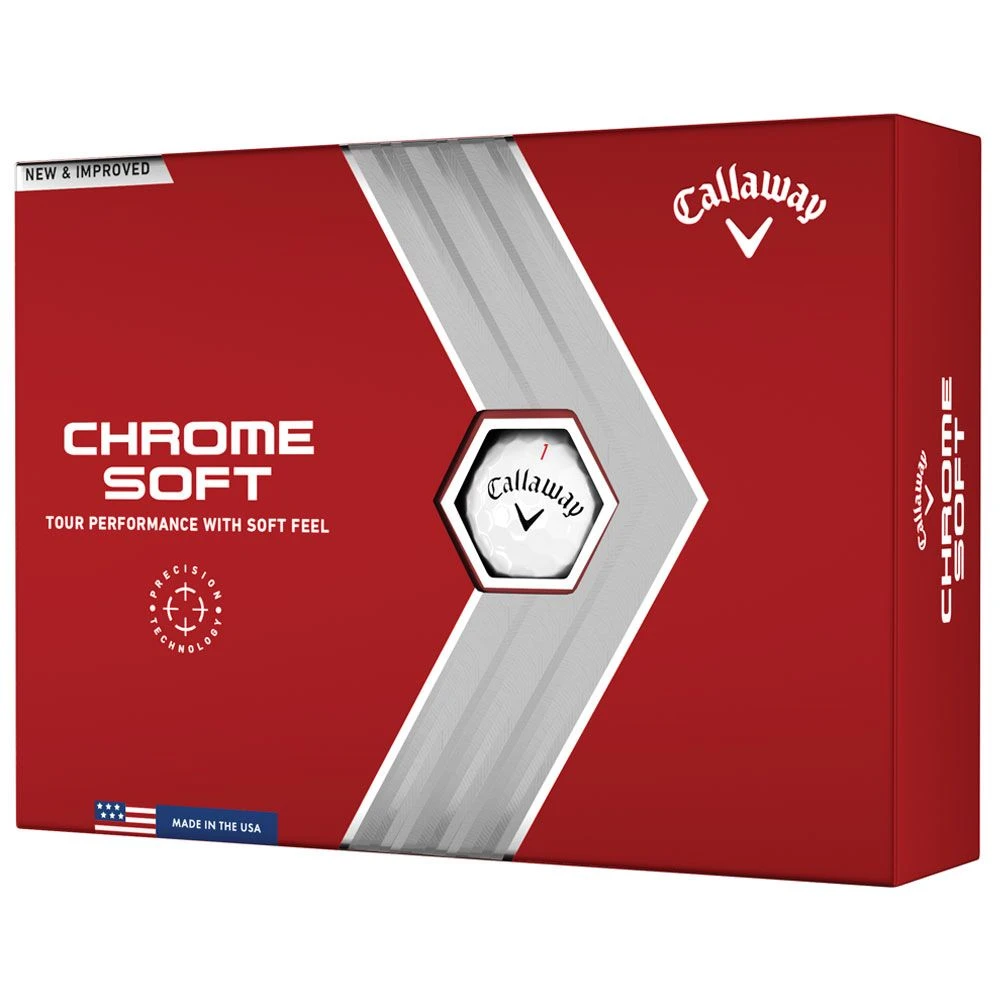 Callaway Chrome Soft 2022 Golf Balls - White 3 Callaway Chrome Soft 2022 Golf Balls - White