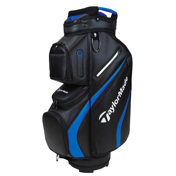 Taylormade 2021 Deluxe Golf Cart Bag - Black/Blue 3 Taylormade 2021 Deluxe Golf Cart Bag - Black/Blue