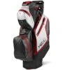 Sun Mountain H2NO Staff Golf Cart Bag - Black/White/Red -Golf Essentials Shop h2no staff cart bag blackwhitered 1