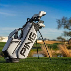 Ping Hoofer Tour Staff Golf Stand Bag - Black/White - Limited Edition -Golf Essentials Shop hoofertour blkwhite5