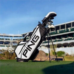 Ping Hoofer Tour Staff Golf Stand Bag - Black/White - Limited Edition -Golf Essentials Shop hoofertour blkwhite6