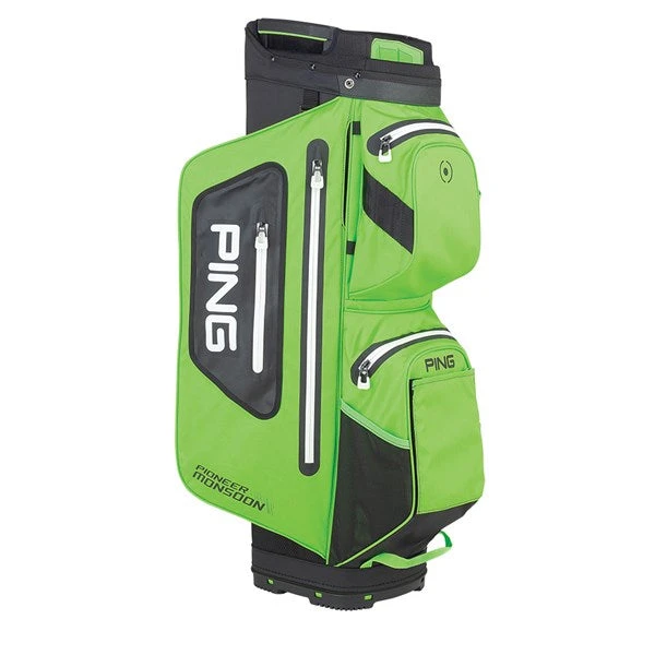 Ping Pioneer Monsoon Golf Cart Bag - Electric Green 3 Ping Pioneer Monsoon Golf Cart Bag - Electric Green