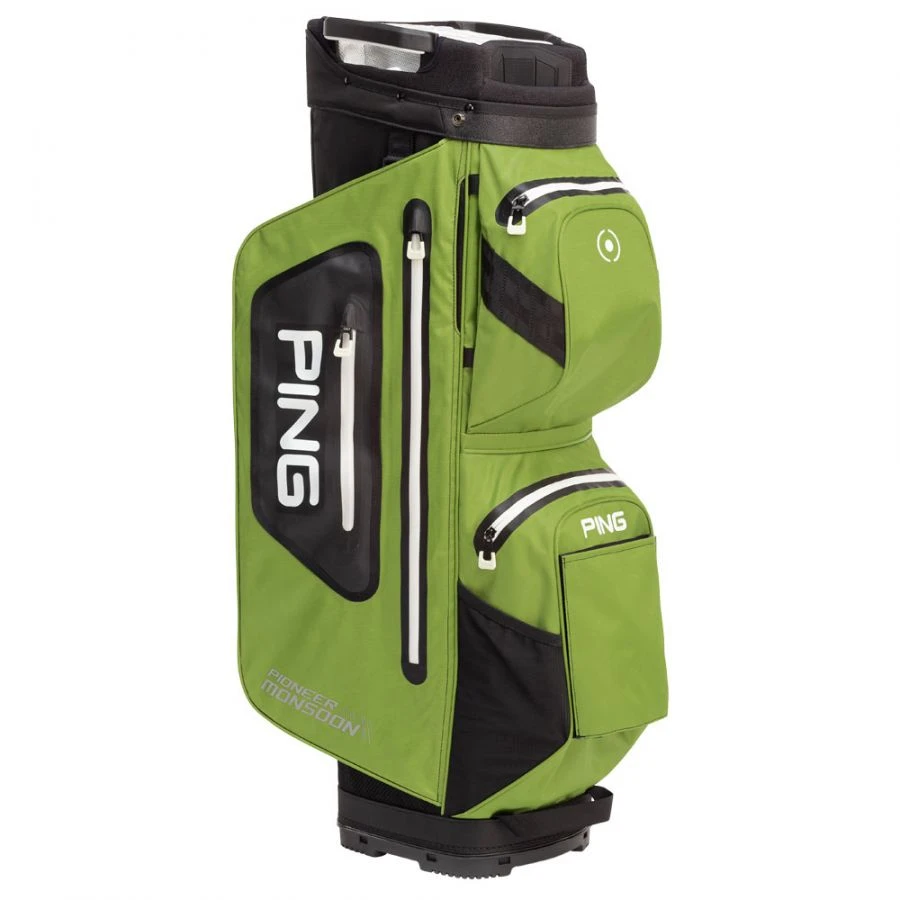Ping Pioneer Monsoon Golf Cart Bag - Olive/Black 3 Ping Pioneer Monsoon Golf Cart Bag - Olive/Black