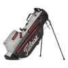 Titleist Players 4 Stadry Golf Stand Bag - Black/Grey/Red -Golf Essentials Shop players4 stadry stand grey red