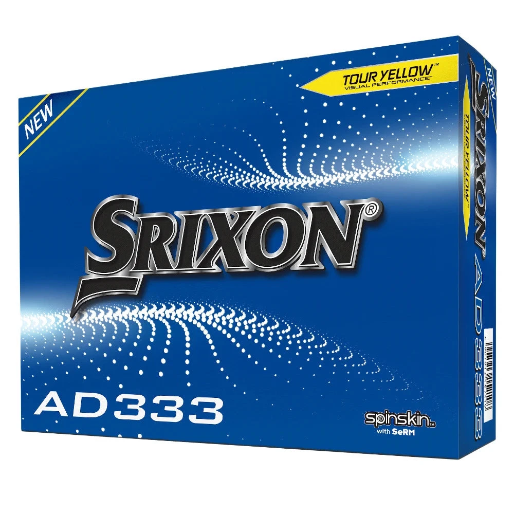 Srixon 2023 Ad333 Golf Balls - Yellow 3 Srixon 2023 Ad333 Golf Balls - Yellow