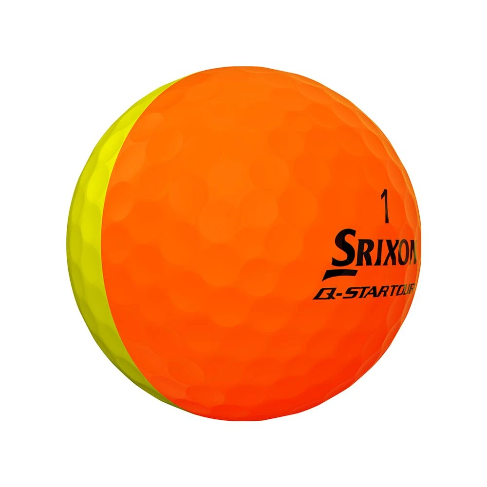 Srixon Q Star Divide Golf Balls - Orange/Yellow 4 Srixon Q Star Divide Golf Balls - Orange/Yellow - Image 2