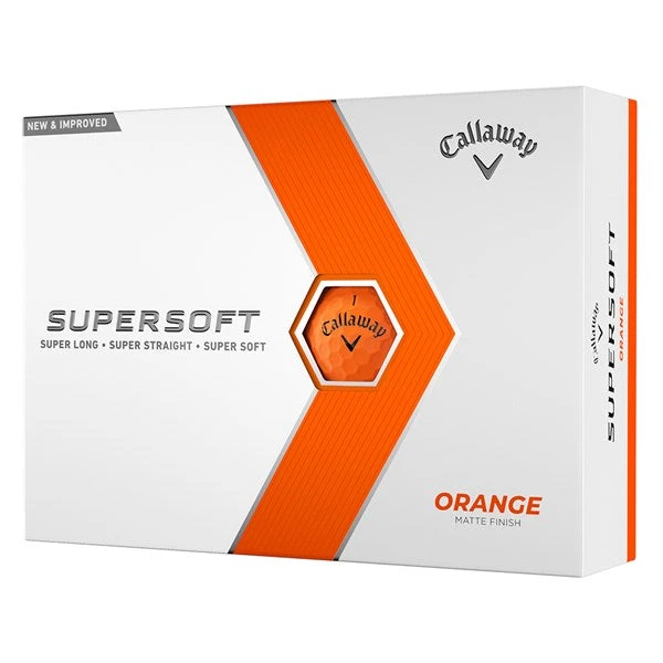 Callaway 2023 Supersoft Golf Balls - Orange 3 Callaway 2023 Supersoft Golf Balls - Orange