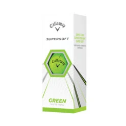 Callaway Supersoft 2021 Golf Balls - Matte Green -Golf Essentials Shop supersoft green matte sleeve