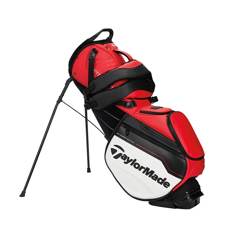 Taylormade 2023 Tour Stand Golf Bag - Red/White 5 Taylormade 2023 Tour Stand Golf Bag - Red/White - Image 3