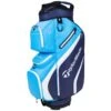 Taylormade 2021 Deluxe Golf Cart Bag - Blue/Navy -Golf Essentials Shop taylormade deluxe cart bag blue navy 1
