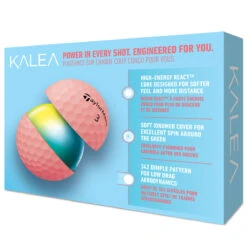Taylormade Kalea Golf Balls - Peach -Golf Essentials Shop taylormade kalea peach 4