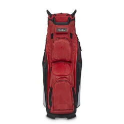 Titleist 2023 Cart 14 Stadry Golf Cart Bag - Red/Grey/Black -Golf Essentials Shop titleist cart14 stadry red grey black 3