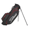 Titleist 2023 Players 4 Stadry Golf Stand Bag - Black/Black/Red -Golf Essentials Shop titleist players 4 stadry golf bag blk blk red 1