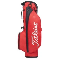 Titleist Players 4 Golf Stand Bag - Red/Black -Golf Essentials Shop titleist players4 stand red blk 3