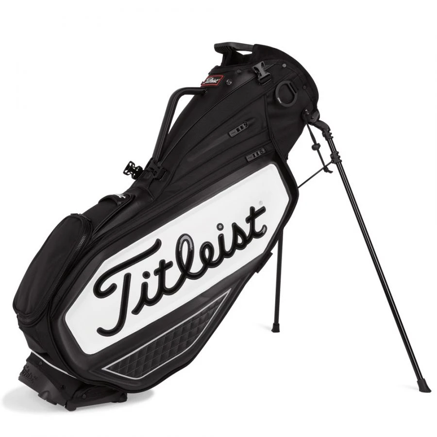 Titleist Tour Series Premium Golf Stand Bag - Black/White 3 Titleist Tour Series Premium Golf Stand Bag - Black/White