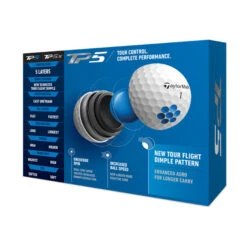 Taylormade TP5 Golf Balls - White -Golf Essentials Shop tp5 2021 back