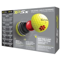 Taylormade TP5x Golf Balls - Yellow -Golf Essentials Shop tp5x yell 3
