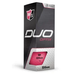Wilson Duo Optix Golf Balls - Pink -Golf Essentials Shop wilson duo optix pink 3